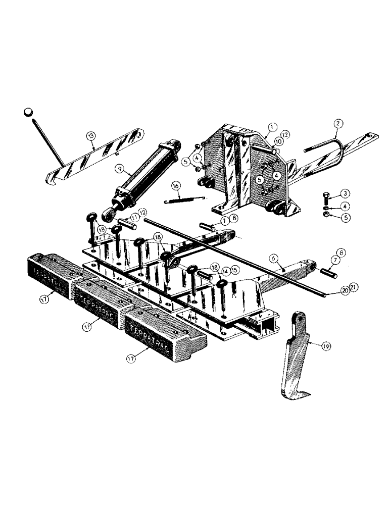 Схема запчастей Case 256 - (094) - SCARIFIER INSTALLATION (05) - UPPERSTRUCTURE CHASSIS