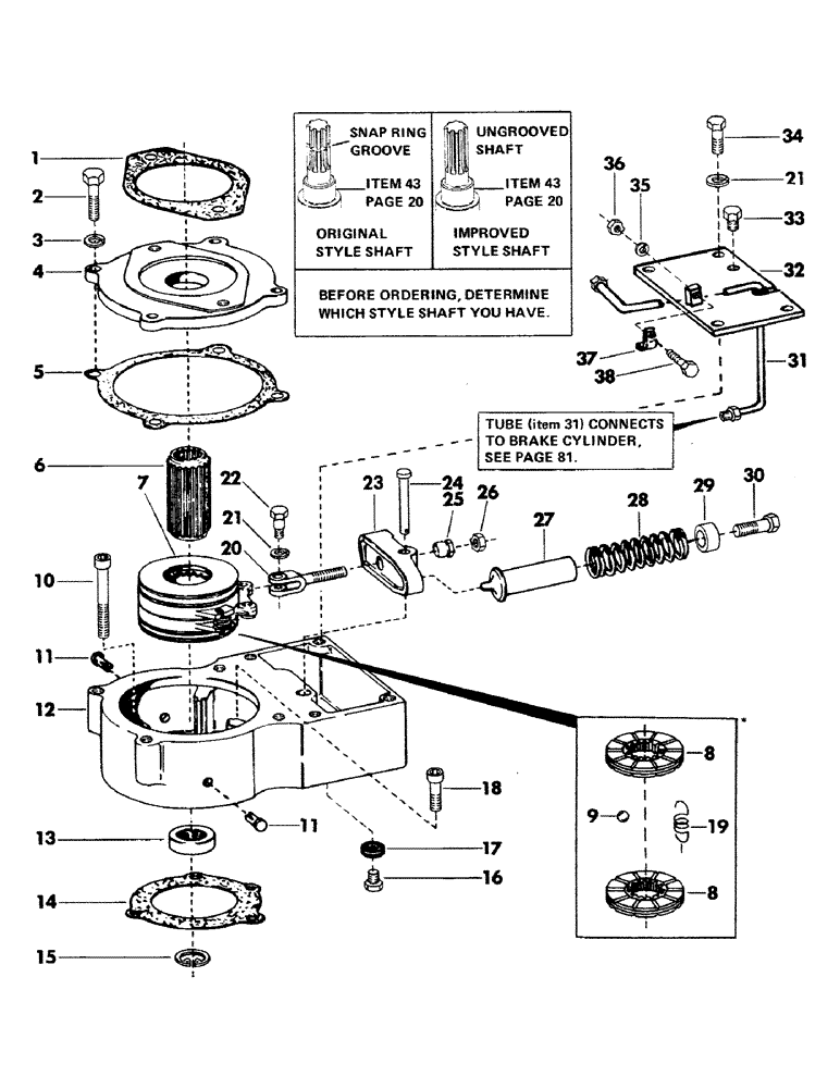 Схема запчастей Case 35YC - (079) - TRACK BRAKE (07) - HYDRAULIC SYSTEM