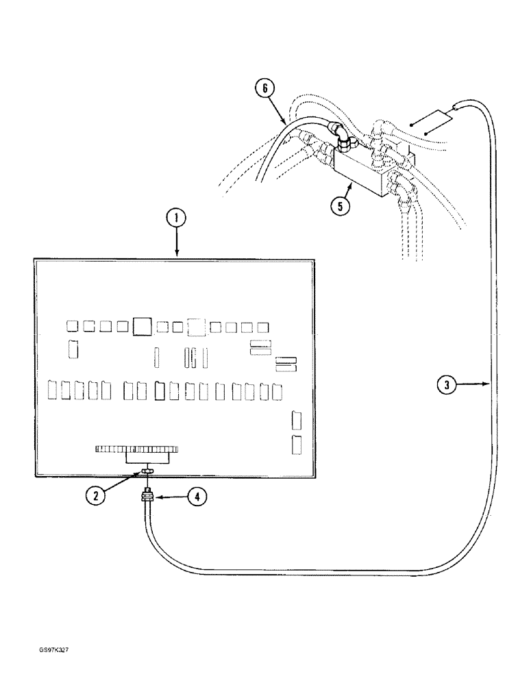 Схема запчастей Case 170C - (4-42) - SWING BRAKE ELECTRICAL HARNESS (04) - ELECTRICAL SYSTEMS