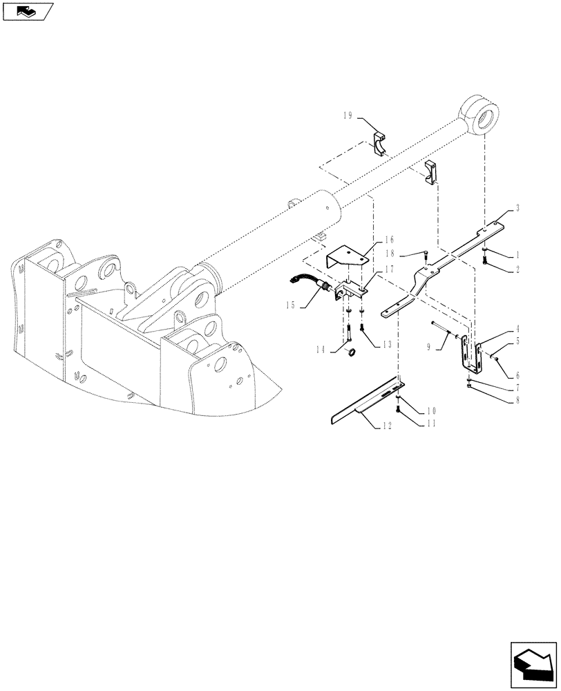 Схема запчастей Case 721F - (55.746.AA[01]) - CONTROL, RETURN-TO-DIG (XR LOADER) (55) - ELECTRICAL SYSTEMS