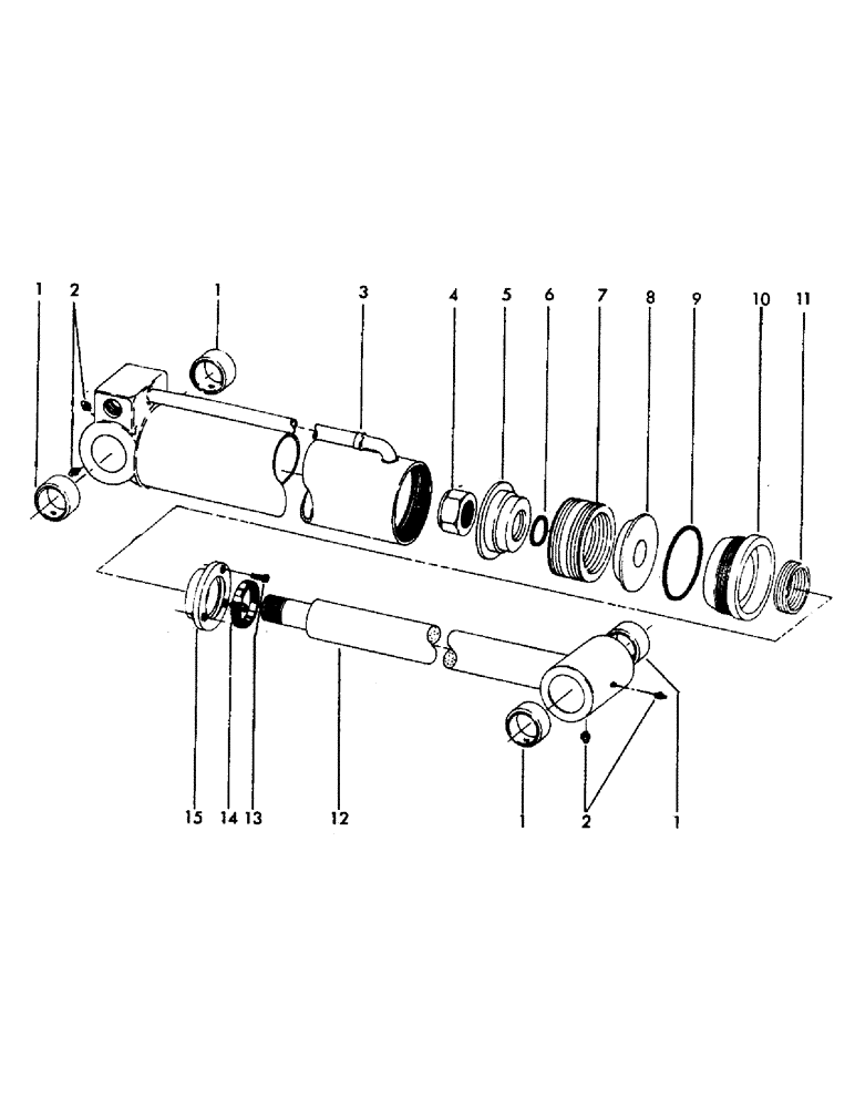 Схема запчастей Case 40EC - (H02) - TOOL CYLINDER, 5-9/32 ID X 35-3/32" STROKE (07) - HYDRAULIC SYSTEM