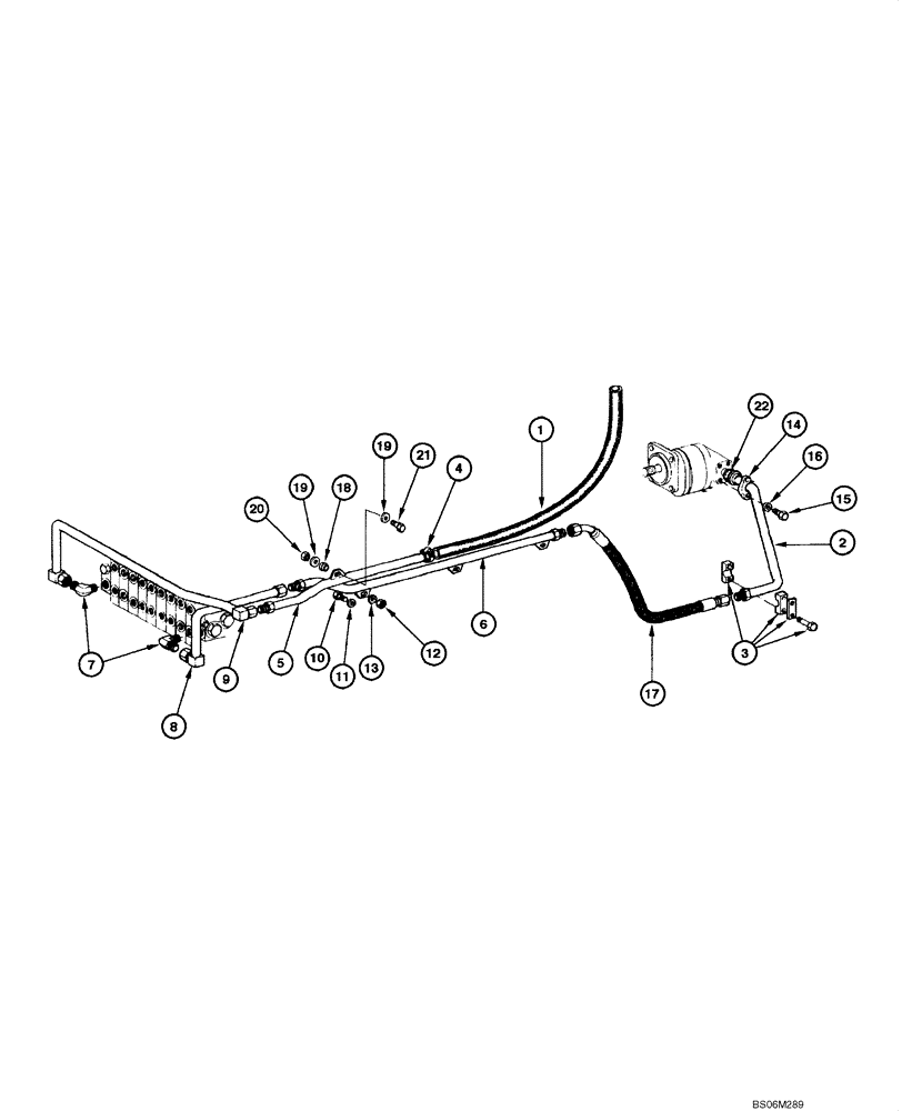 Схема запчастей Case 845 - (08.25[00]) - REAR HYDRAULIC CIRCUIT (08) - HYDRAULICS