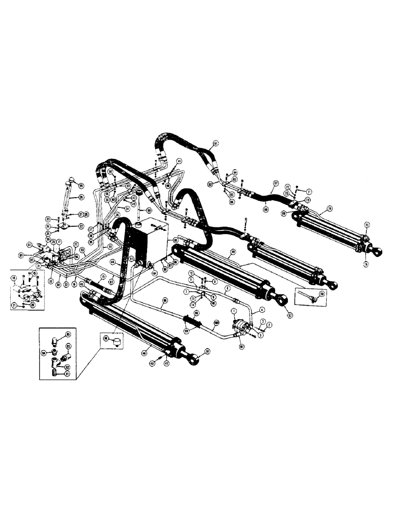 Схема запчастей Case 320 - (112) - LOADER HYDRAULICS, (UP TO SERIAL NO. 3003851) (07) - HYDRAULIC SYSTEM