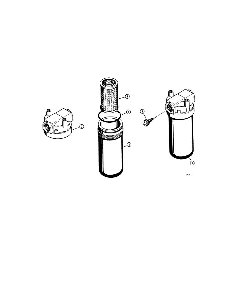 Схема запчастей Case 450 - (286[1]) - D43567 HYDRAULIC OIL FILTER (07) - HYDRAULIC SYSTEM