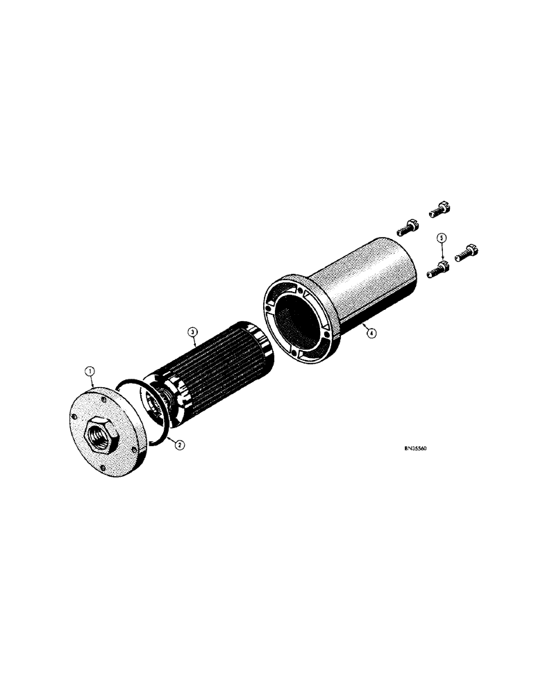 Схема запчастей Case 430 - (32[1]) - D24141 HYDRAULIC OIL FILTER 