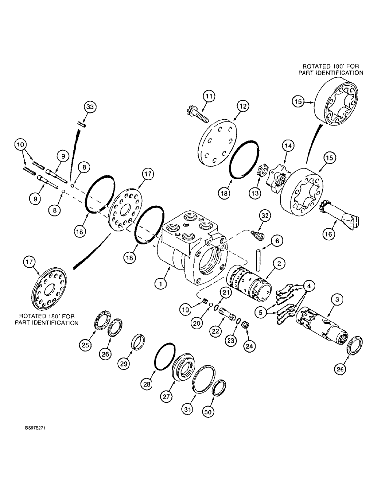 Схема запчастей Case 590SL - (5-10) - STEERING CONTROL VALVE (05) - STEERING