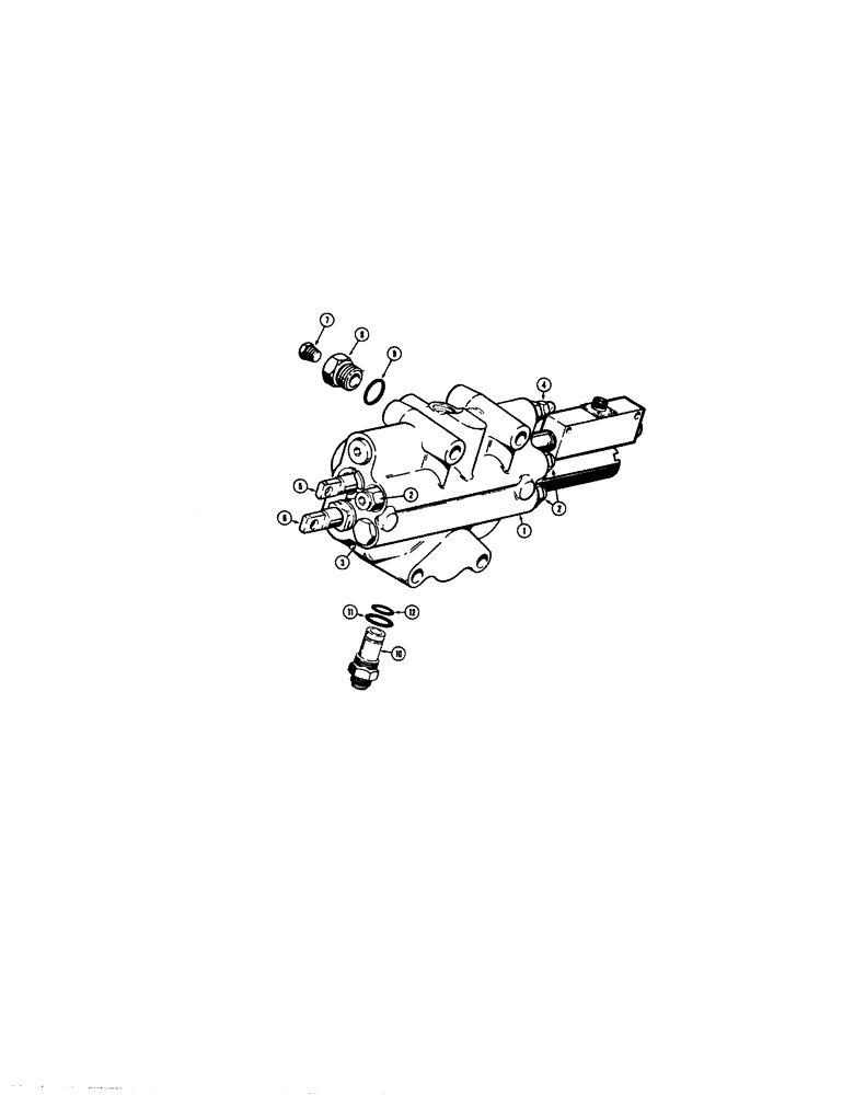 Схема запчастей Case 680E - (300) - L71838 LOADER CONTROL VALVE (2 SPOOL), L71839 LOADER CONTROL (35) - HYDRAULIC SYSTEMS