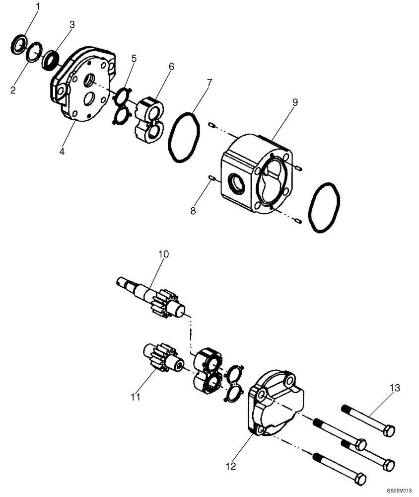 Схема запчастей Case 521D - (02-09A) - MOTOR, DRIVE (REVERSIBLE FAN DRIVE) (02) - ENGINE