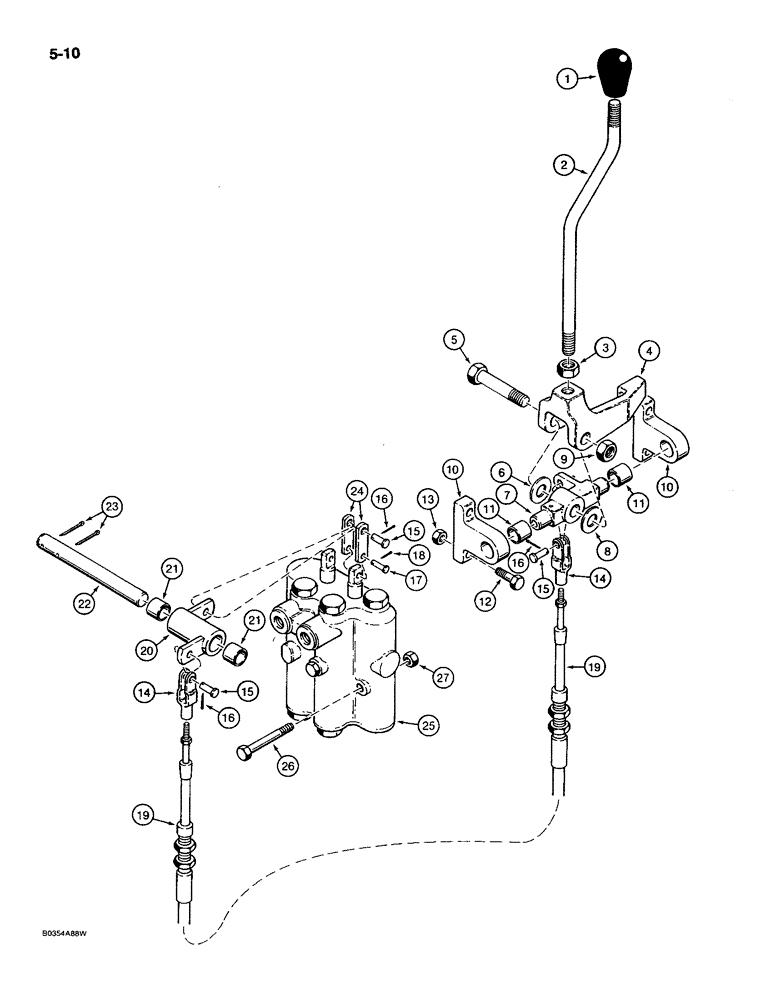 Схема запчастей Case MAXI-SNEAKER C - (5-10) - DIRECTIONAL CONTROLS, STEERING, FORWARD AND REVERSE, USED ON MODELS PRIOR TO P.I.N. 1242166 (05) - STEERING