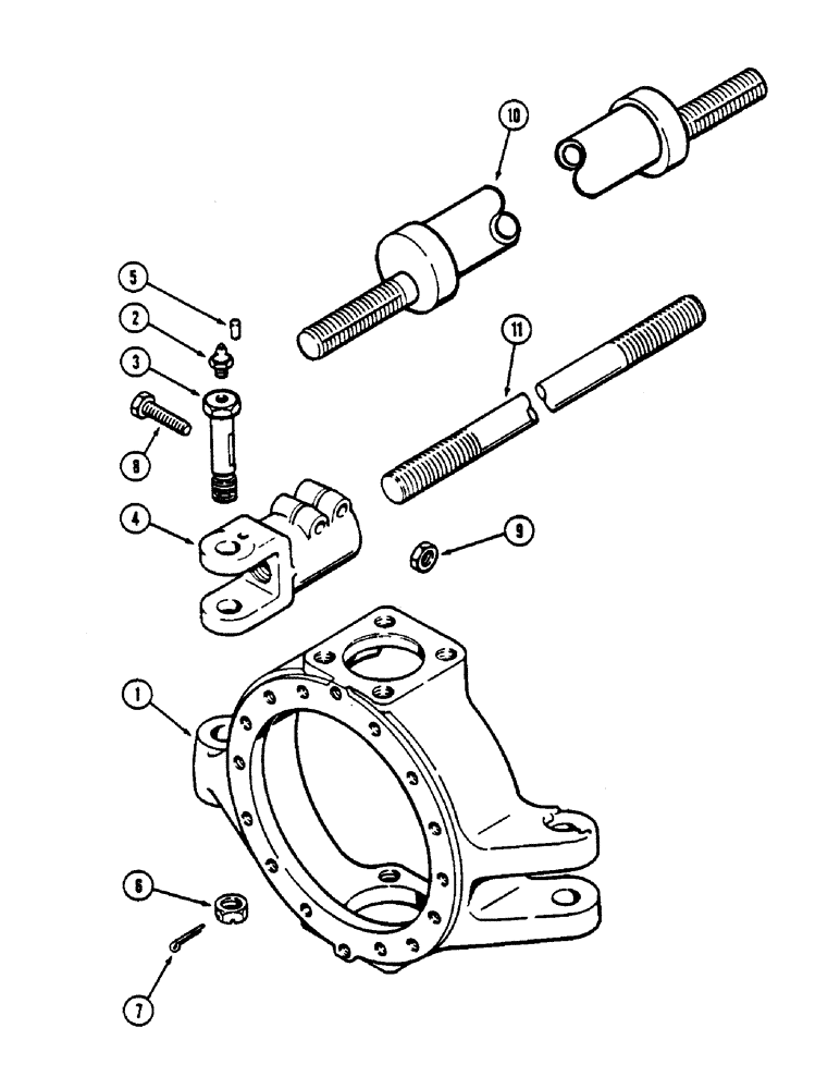 Схема запчастей Case IH 4690 - (6-192) - FRONT AND REAR TIE RODS (06) - POWER TRAIN