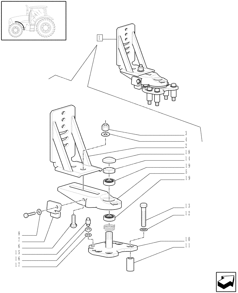 Схема запчастей Case IH PUMA 165 - (1.87.4/ C) - DYNAMIC FRONT FENDERS - BREAKDOWN (08) - SHEET METAL