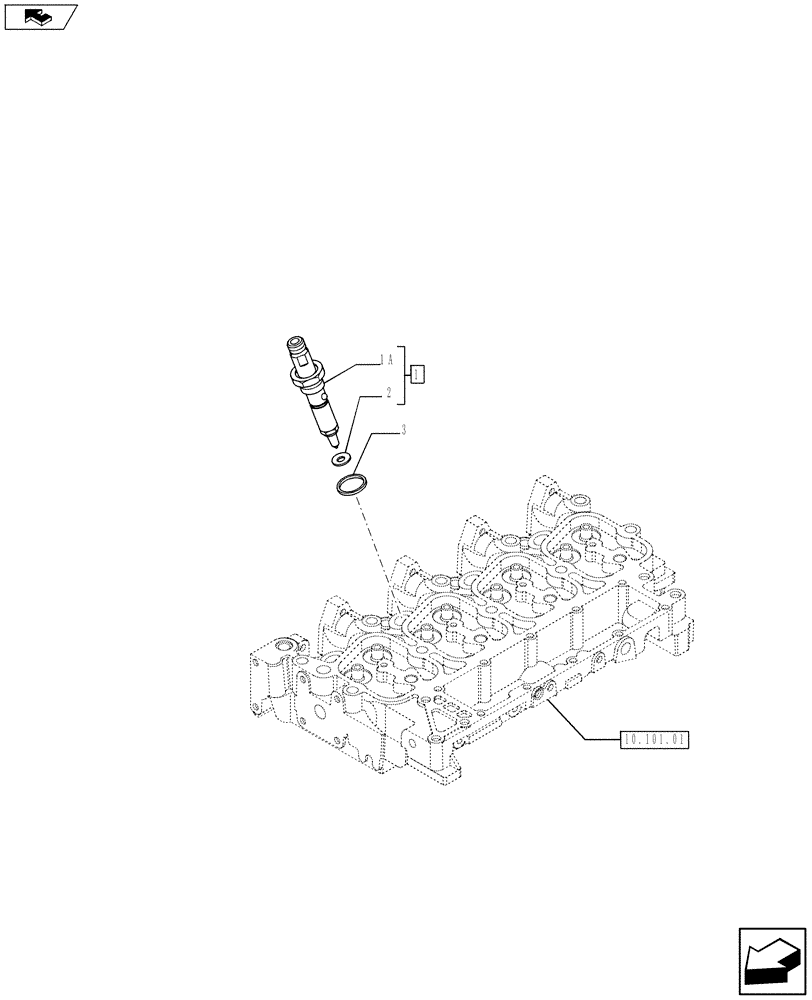 Схема запчастей Case IH F4CE9484L J603 - (10.218.02) - INJECTION EQUIPMENT - INJECTOR (2856254) (10) - ENGINE