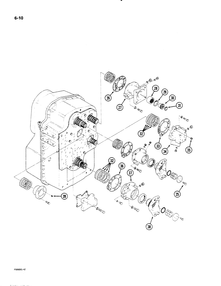 Схема запчастей Case IH STEIGER - (6-10) - TRANSMISSION (06) - POWER TRAIN