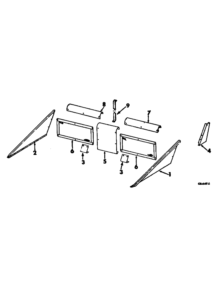 Схема запчастей Case IH 782 - (P-28) - GATHERER EXTENSIONS (58) - ATTACHMENTS/HEADERS