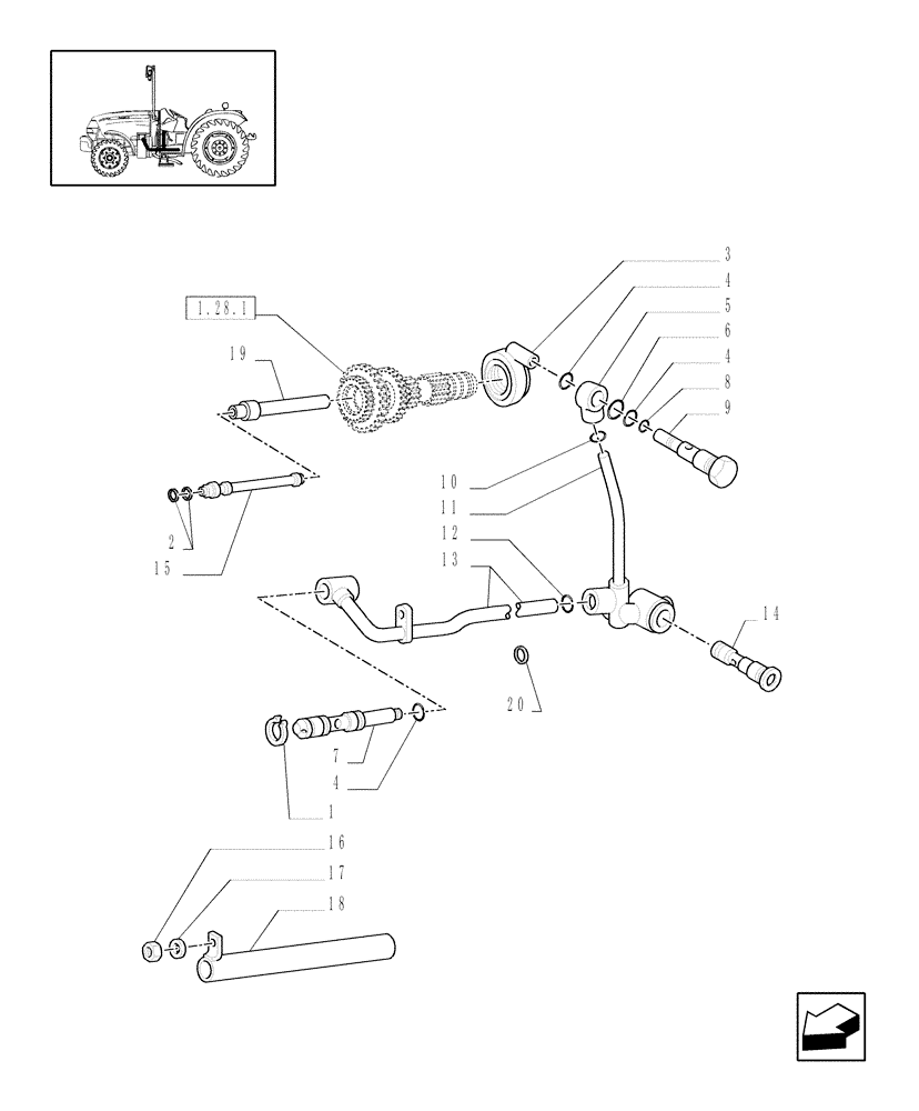 Схема запчастей Case IH JX1075N - (1.28.8/02[02]) - (VAR.297) HI-LO NA - GEAR LUBRICATION SYSTEM, UNIONS AND PIPES (03) - TRANSMISSION