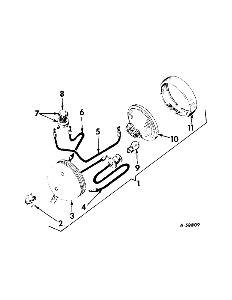 Схема запчастей Case IH 230 - (101) - ELECTRICAL SYSTEM, COMBINATION REAR LIGHT AND TAIL LIGHT, SEALED BEAM (06) - ELECTRICAL SYSTEMS