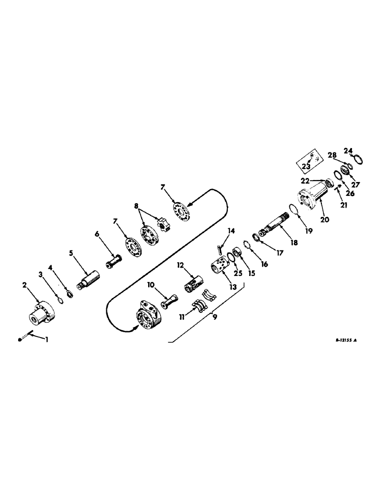 Схема запчастей Case IH 2504 - (178) - STEERING MECHANISM, POWER STEERING UNIT, FARMALL TRACTORS W/O ADJUSTABLE WIDE TREAD FRONT AXLE Steering Mechanism