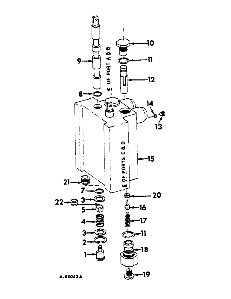 Схема запчастей Case IH 616 - (F-17) - HYDRAULICS SYSTEM, HYDRAULIC DRUM CONTROL VALVE (07) - HYDRAULIC SYSTEM