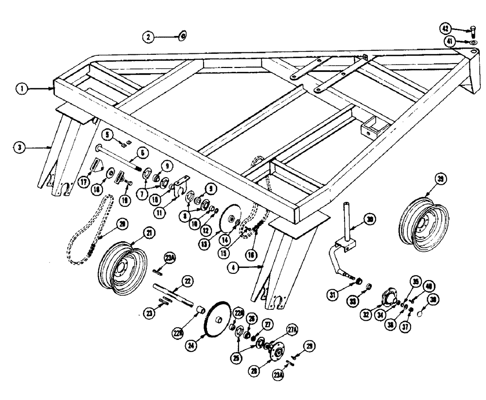 Схема запчастей Case IH 855 - (04) - MAIN FRAME 