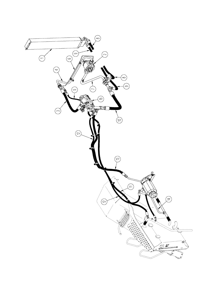 Схема запчастей Case IH STX450 - (01-18) - PICTORIAL INDEX - HYDRAULIC FAN DRIVE (00) - PICTORIAL INDEX