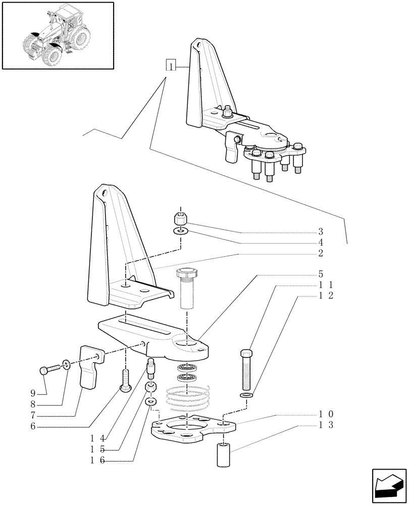 Схема запчастей Case IH MAXXUM 110 - (1.87.4/01A) - 4WD DYNAMIC FRONT FENDERS WITH AXLE WITH BRAKE - HUB - BREAKDOWN (VAR.333884-334884-335884-336884) (08) - SHEET METAL