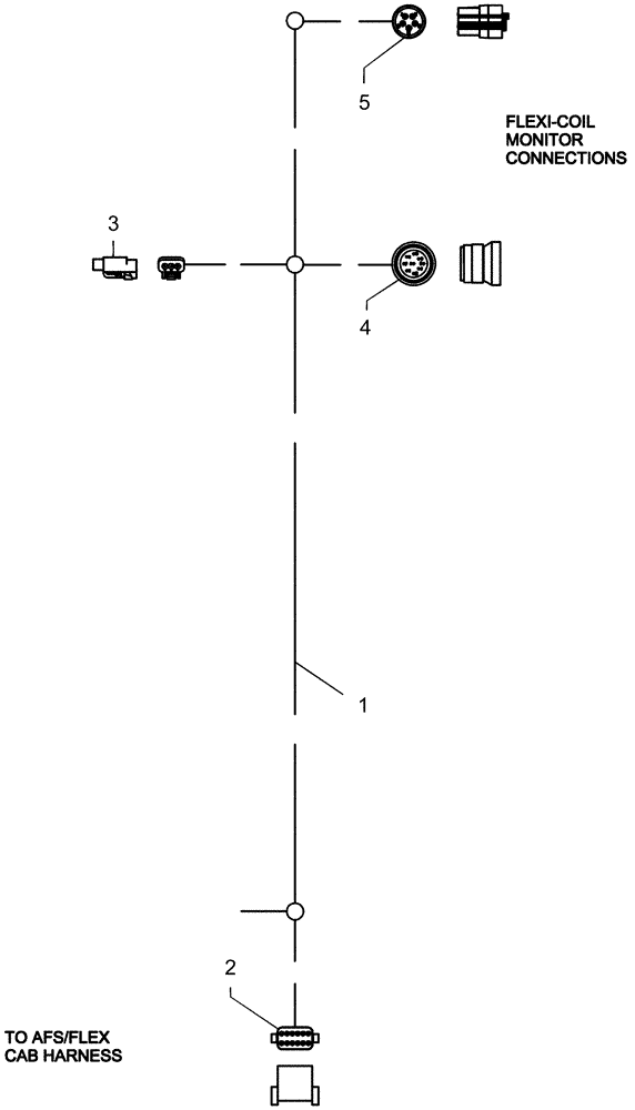 Схема запчастей Case IH 1220 - (55.100.19) - ELECTRICAL - HARNESS 87414763 - FLEXCONTROL JUMPER (55) - ELECTRICAL SYSTEMS