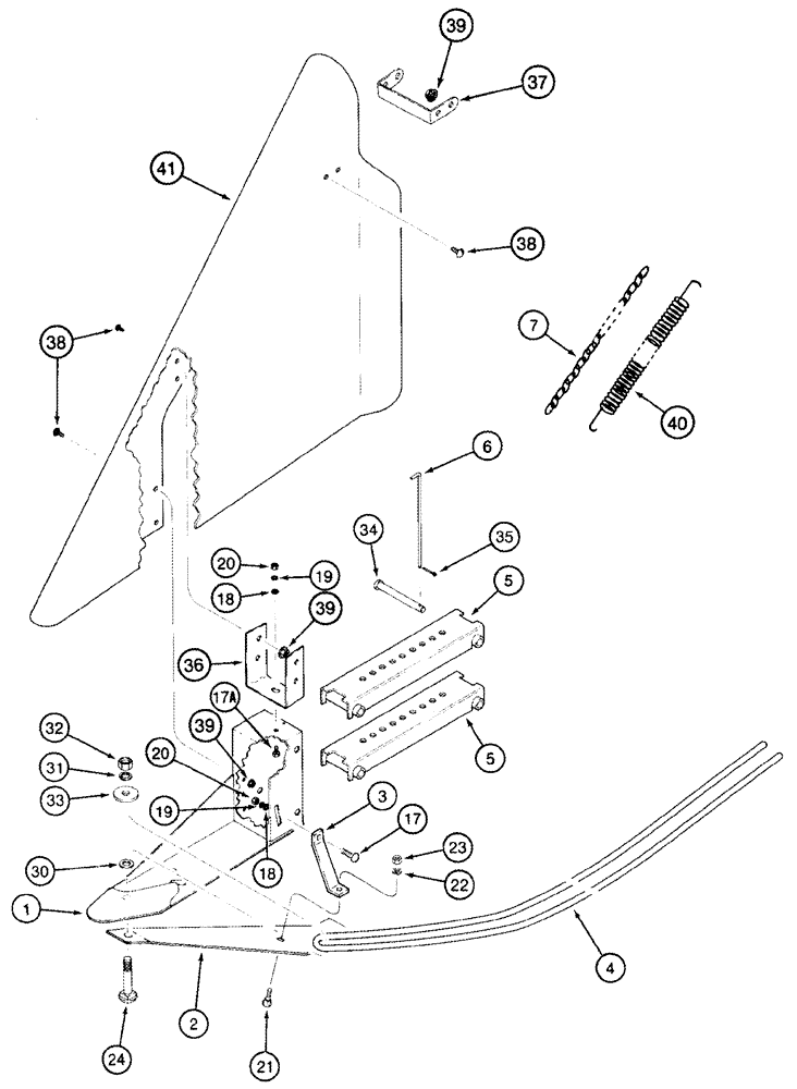 Схема запчастей Case IH CPX420 - (09A-28) - PLANT LIFTER - RIGHT HAND (13) - PICKING SYSTEM