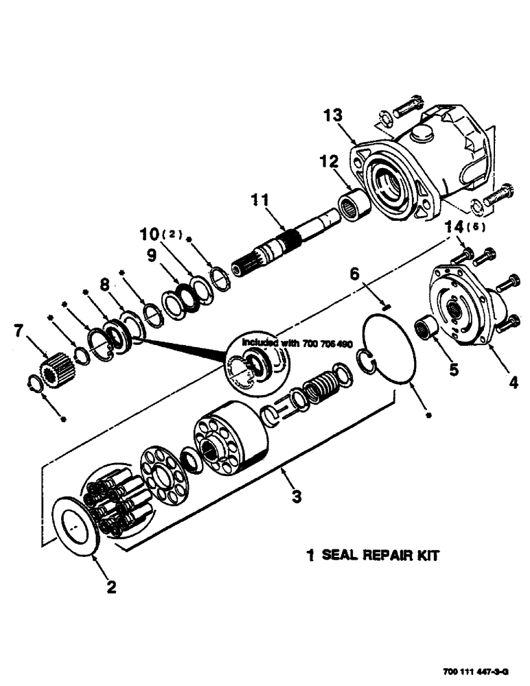 Схема запчастей Case IH SC416 - (9-18) - HYDROSTATIC PUMP, PTO, 1000 RPM, 700700711 HYDROSTATIC PUMP, PTO COMPLETE (09) - CHASSIS