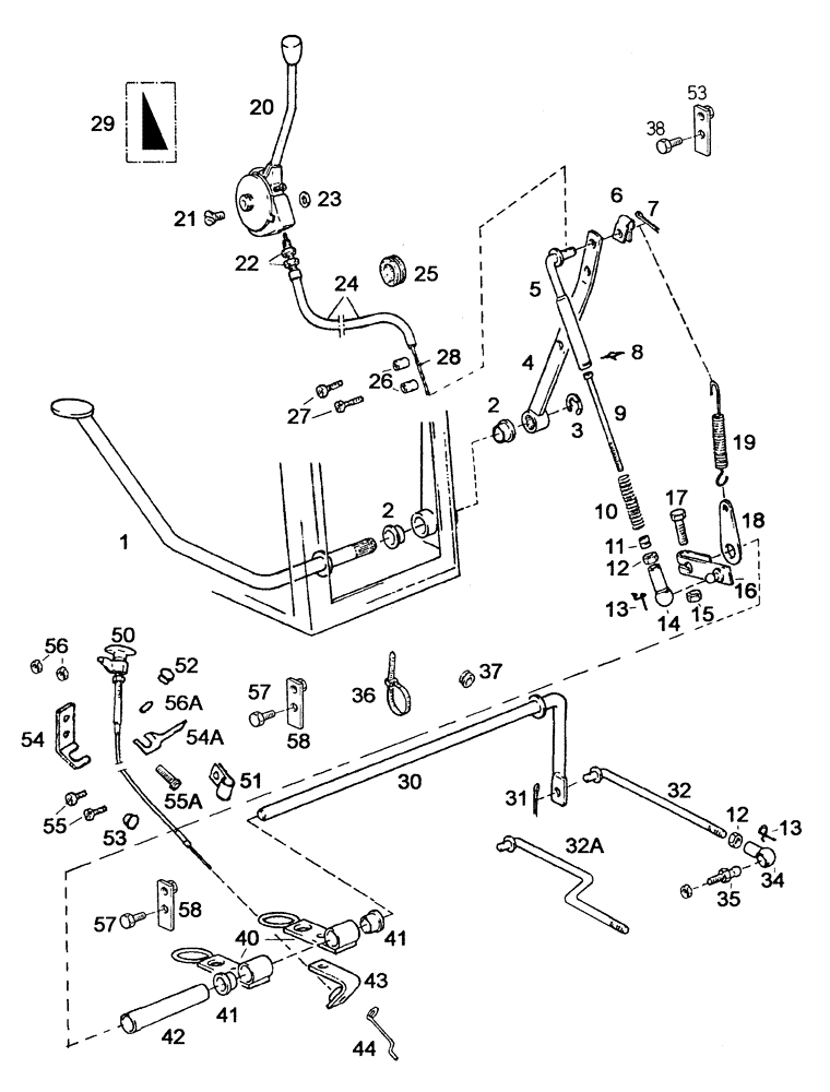 Схема запчастей Case IH C55 - (03-06[01]) - FOOT ACCELERATOR (03) - FUEL SYSTEM