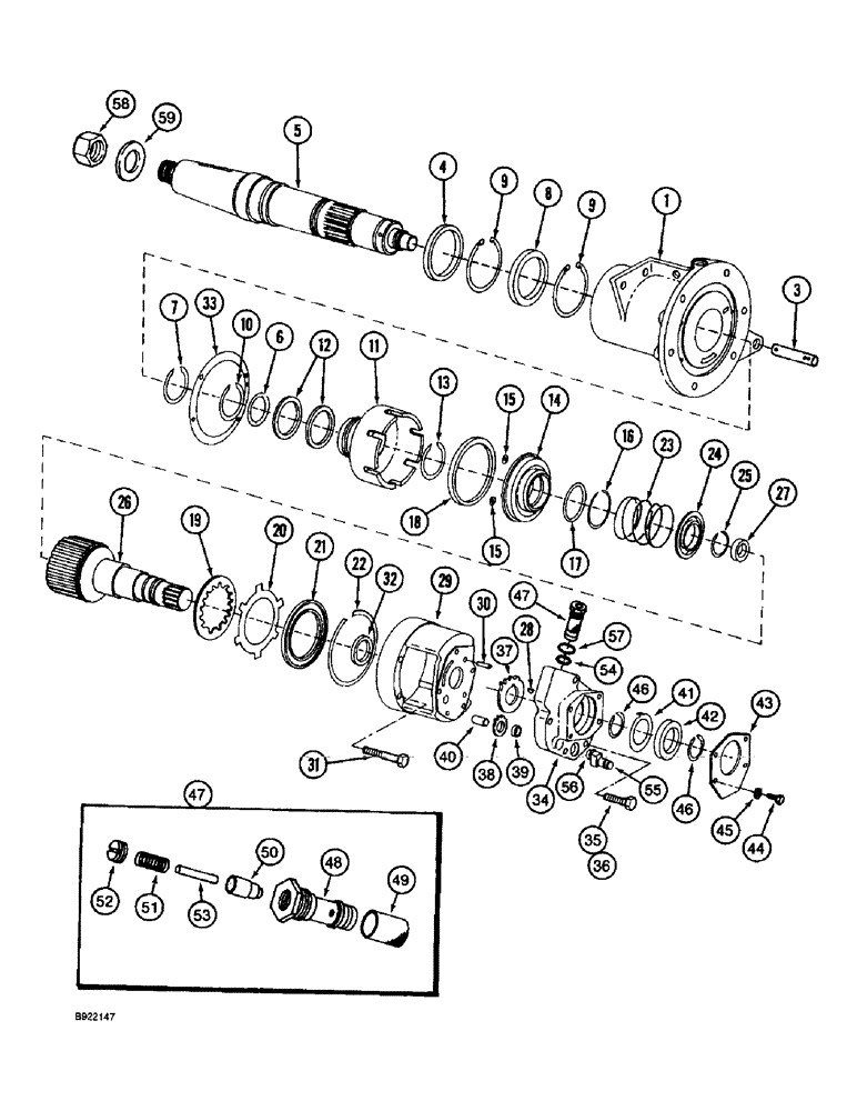 Схема запчастей Case IH 1688 - (6-09A) - POWER TAKEOFF CLUTCH ASSEMBLY, CLUTCH SERIAL NUMBER 118860 AND AFTER (03) - POWER TRAIN