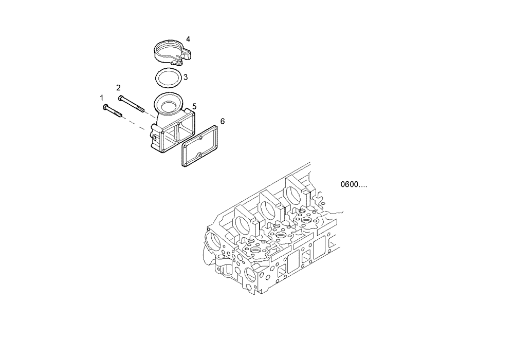 Схема запчастей Case IH F3BE0684R E901 - (0710.000) - INTAKE MANIFOLD 