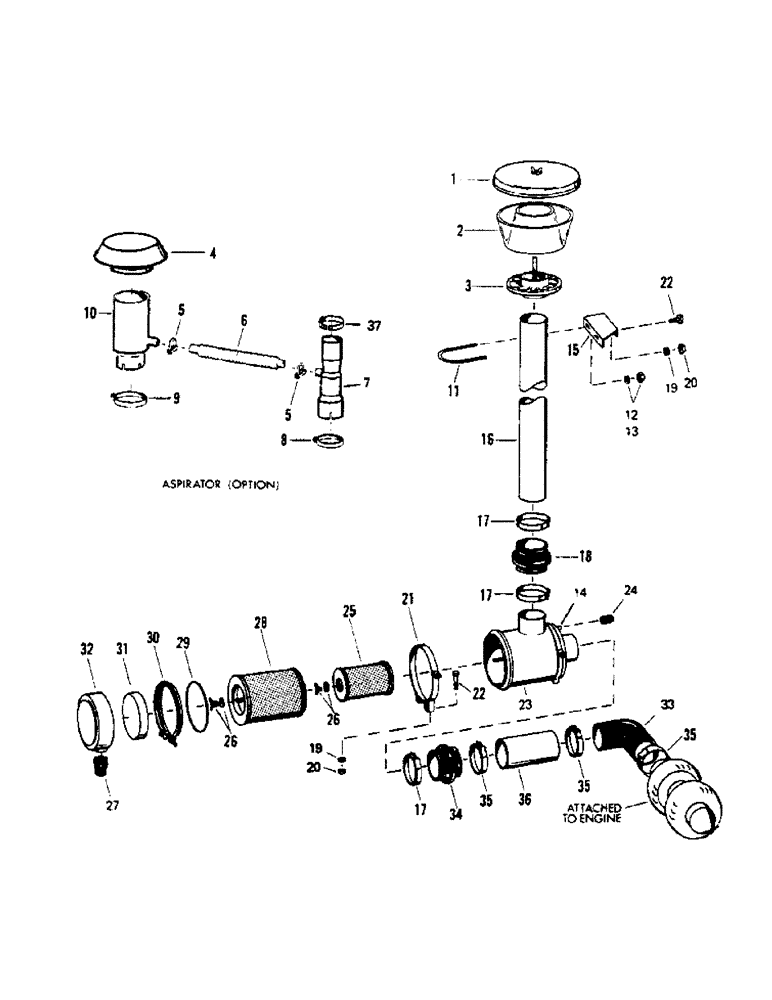 Схема запчастей Case IH STEIGER - (04-07) - AIR INTAKE SYSTEMS, COUGAR I AND II (04) - Drive Train