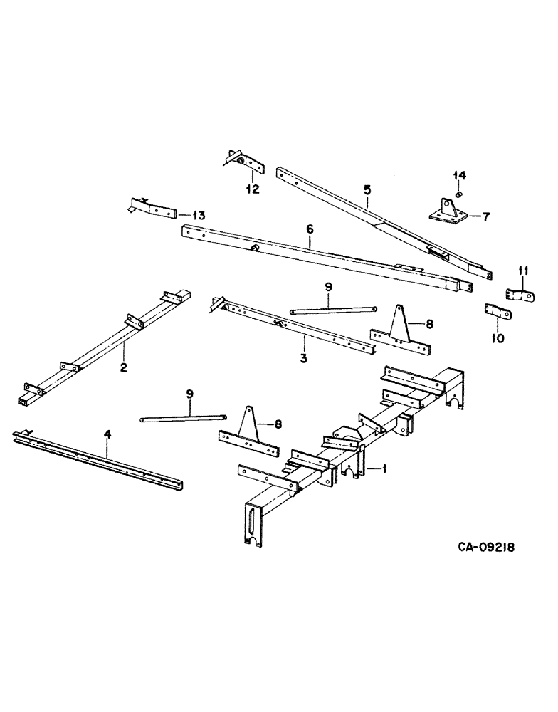 Схема запчастей Case IH 568 - (B-02) - MAIN FRAME, 4 ROW RIGID 