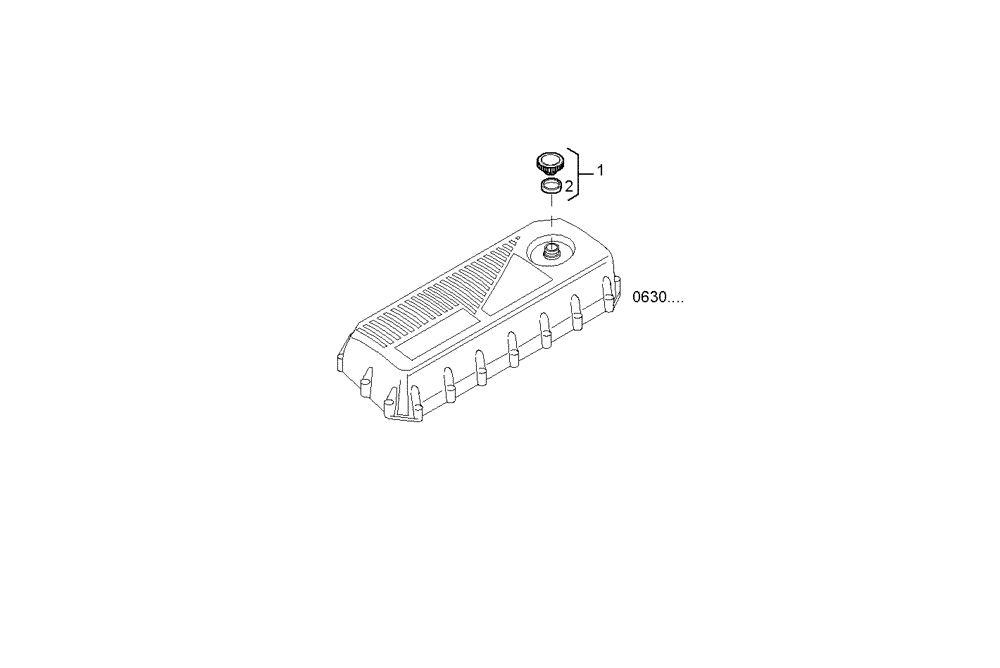 Схема запчастей Case IH F3BE0684J E902 - (2712.018) - OIL DIPSTICK PIPE 