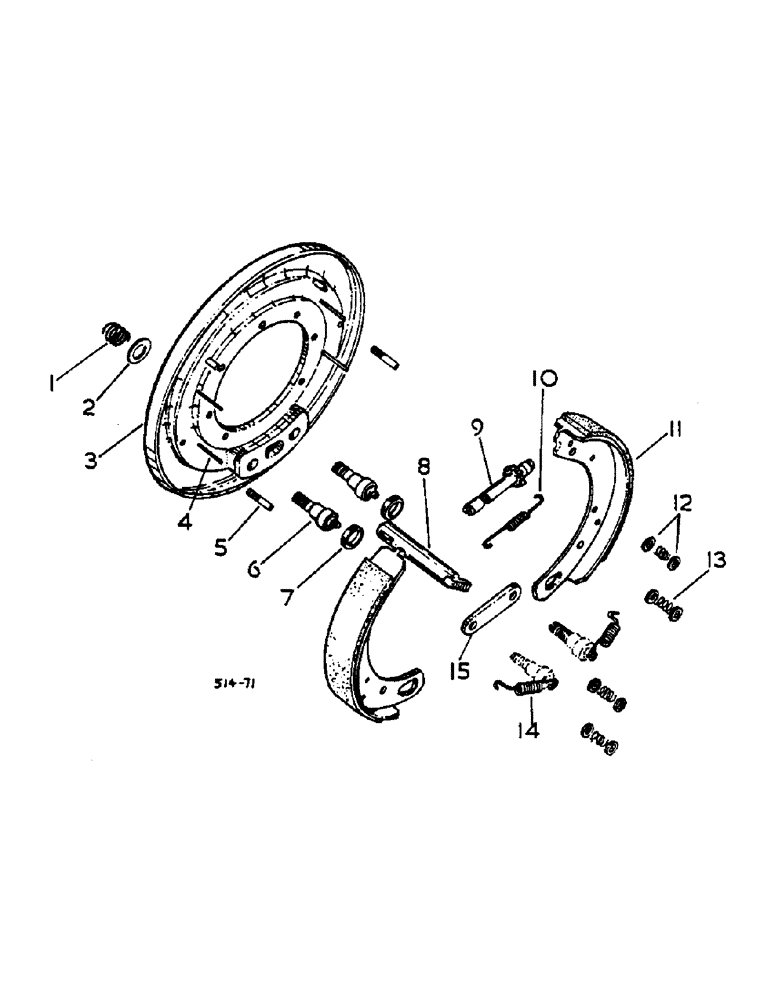 Схема запчастей Case IH 674 - (04-06) - BRAKE DRUM (5.1) - BRAKES