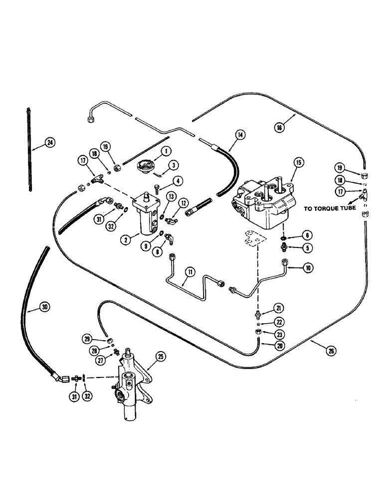 Схема запчастей Case IH 2590 - (7-236) - DIFFERENTIAL, DIFFERENTIAL LOCK MECHANISM, PRIOR TO TRANSMISSION SERIAL NUMBER 10204107 (07) - BRAKES