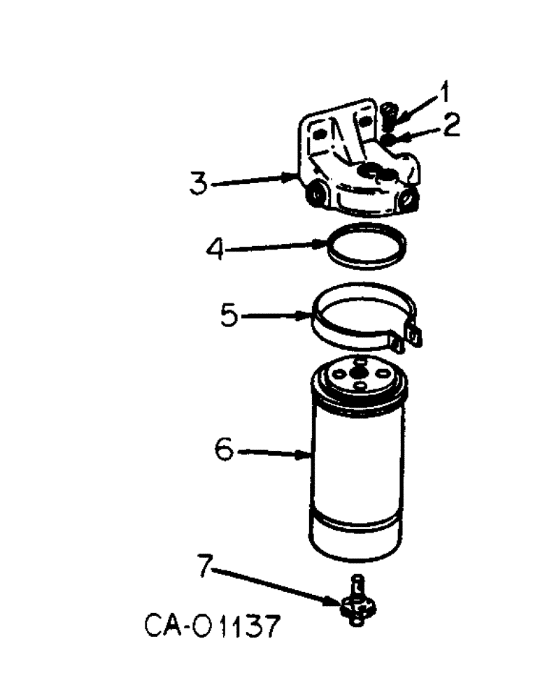 Схема запчастей Case IH D-179 - (A-20) - FINAL FUEL FILTER 