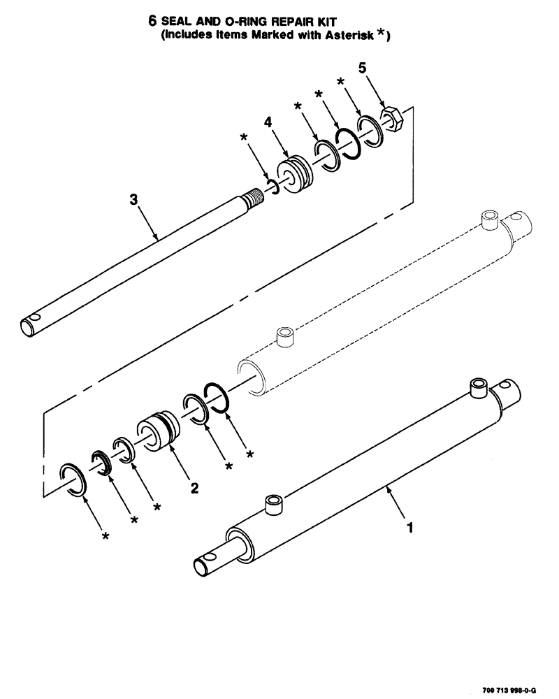 Схема запчастей Case IH 8575 - (08-016) - HYDRA. CYL. ASSY.-BASE EJECT.,700713998 HYDRA. CYL. ASSY. COMPLETE, 2-1/2 IN. BORE X 20 IN. STROKE (07) - HYDRAULICS