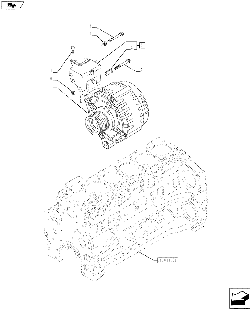 Схема запчастей Case IH PUMA 170 - (55.301.01) - ALTERNATOR (VAR.729385-743170 / 743623; VAR.743051-743147 / 743626; VAR.743171-728385 / 743624; VAR.743169-720178 / 743625; VAR.743965-743966-743967) (55) - ELECTRICAL SYSTEMS