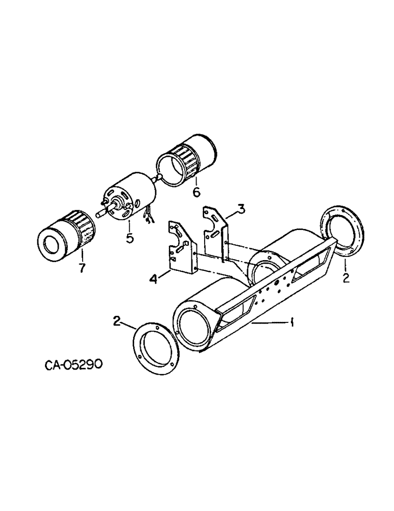 Схема запчастей Case IH 4786 - (13-08) - CAB AND SUPERSTRUCTURE, BLOWER ASSY (05) - SUPERSTRUCTURE