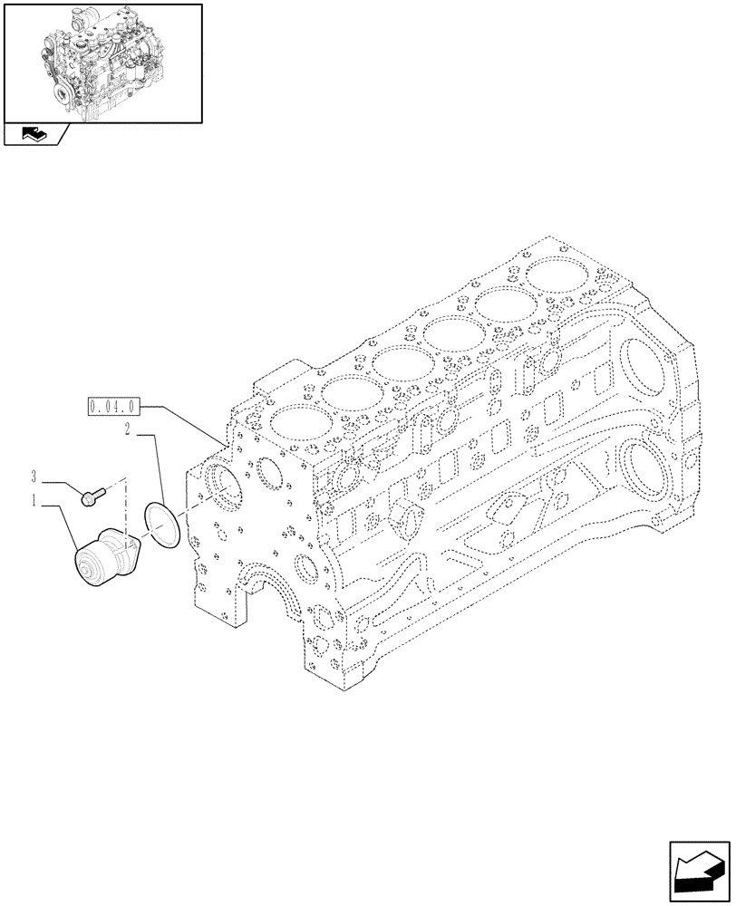 Схема запчастей Case IH PUMA 140 - (0.32.0) - WATER PUMP (01) - ENGINE