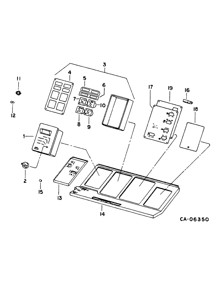 Схема запчастей Case IH 1460 - (11-02) - INSTRUMENTS, INSTRUMENTS AND GAUGES, S/N 22001 AND ABOVE Instruments