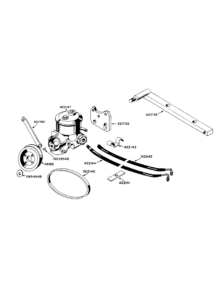 Схема запчастей Case IH 930 - (2-099) - HYDRAULIC POWER STEERING PUMP (05) - STEERING