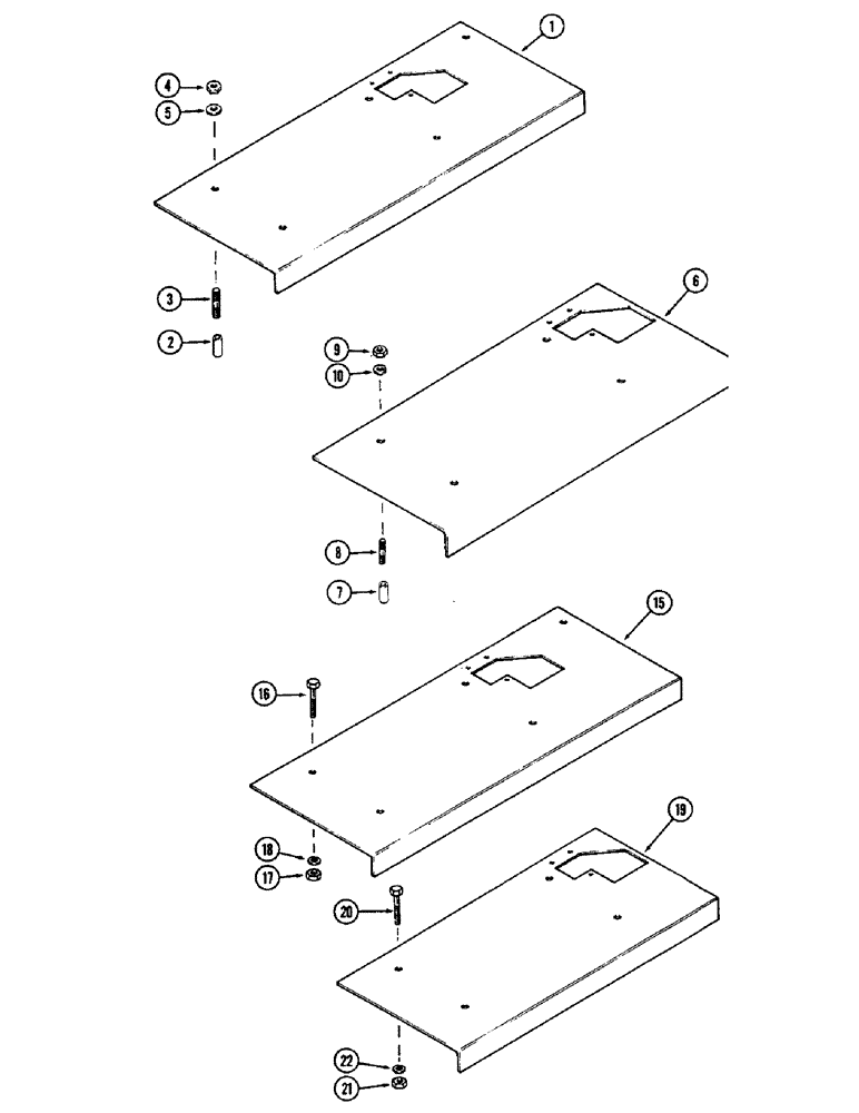 Схема запчастей Case IH 1370 - (249A) - SEAT SUPPORT PLATE (09) - CHASSIS/ATTACHMENTS