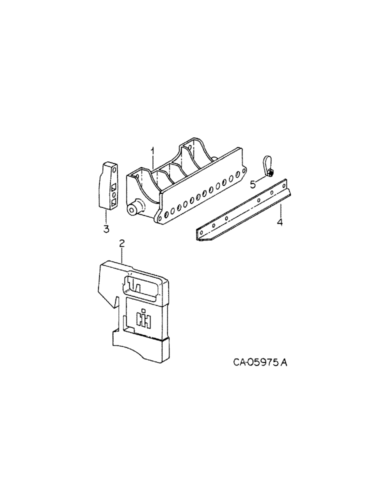 Схема запчастей Case IH 1586 - (09-13) - FRAME, FRONT END WEIGHT BRACKET AND WEIGHTS (12) - FRAME