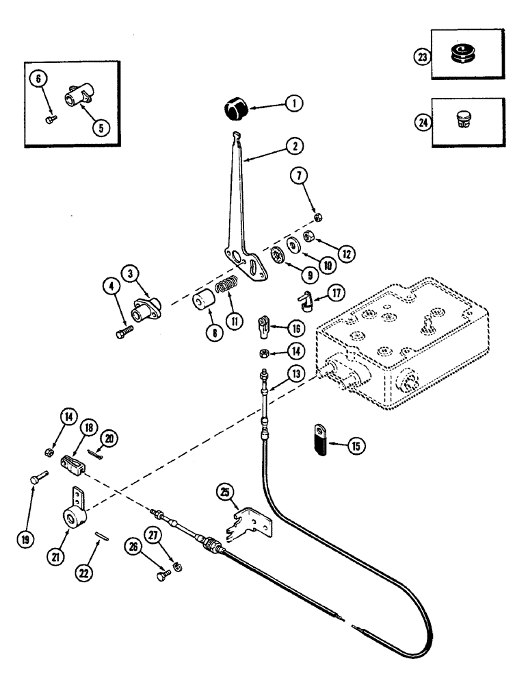 Схема запчастей Case IH 2290 - (8-458) - DEPTH SENSING CONTROL LINKAGE (08) - HYDRAULICS