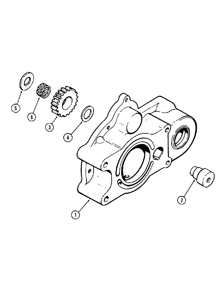 Схема запчастей Case IH 2470 - (171C) - HYDRAULIC PUMP DRIVE HOUSING, SEE NOTE (06) - POWER TRAIN