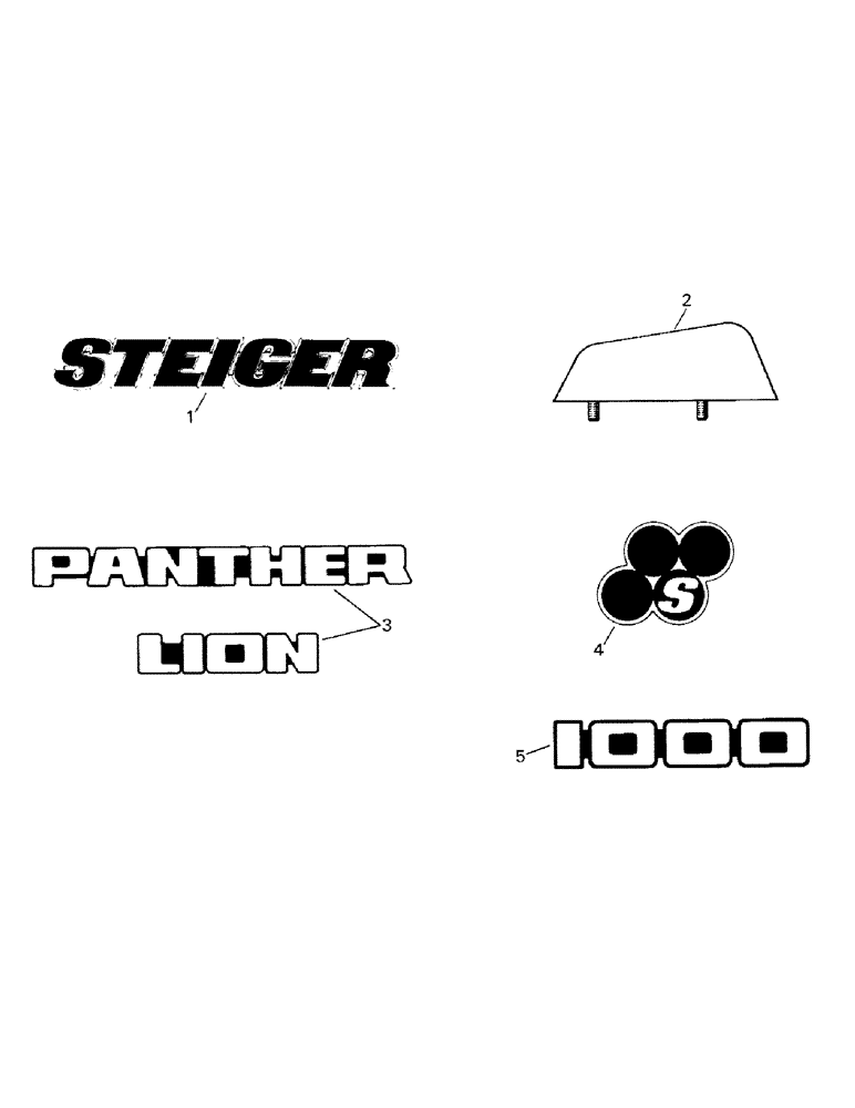 Схема запчастей Case IH STEIGER - (09-06) - NAMEPLATES (13) - DECALS