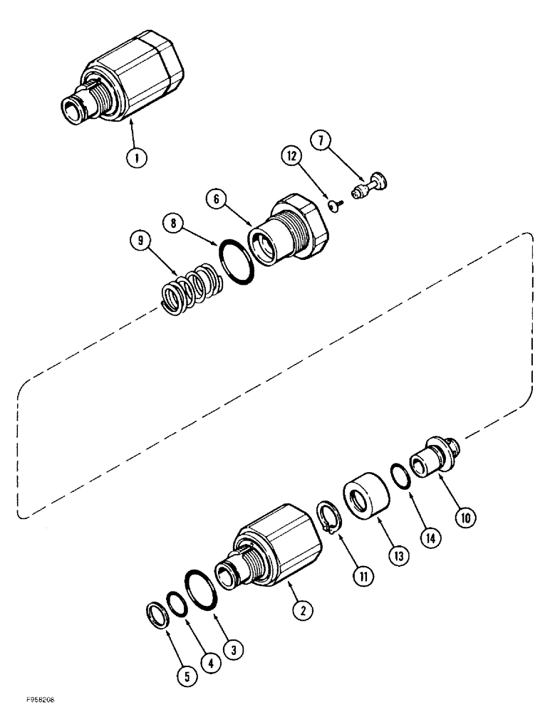 Схема запчастей Case IH 9380 - (8-074) - PRIORITY REMOTE HYDRAULIC VALVE KIT, WITH LOAD CHECK (08) - HYDRAULICS