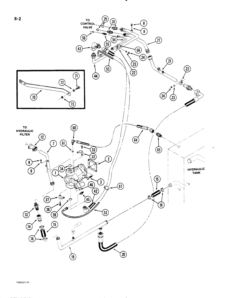 Схема запчастей Case IH STEIGER - (8-02) - HYDRAULIC SYSTEM (08) - HYDRAULICS